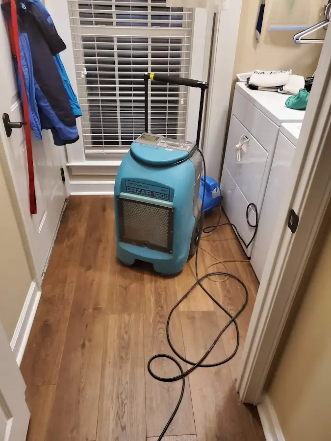 Commercial dehumidifier deployed for Flood Damage Cleanup in Oberlin